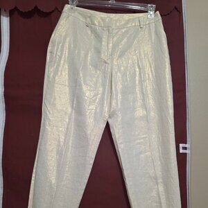 Anne Klein Metallic Shimmer Pants – Size 4 – Elegant & Chic